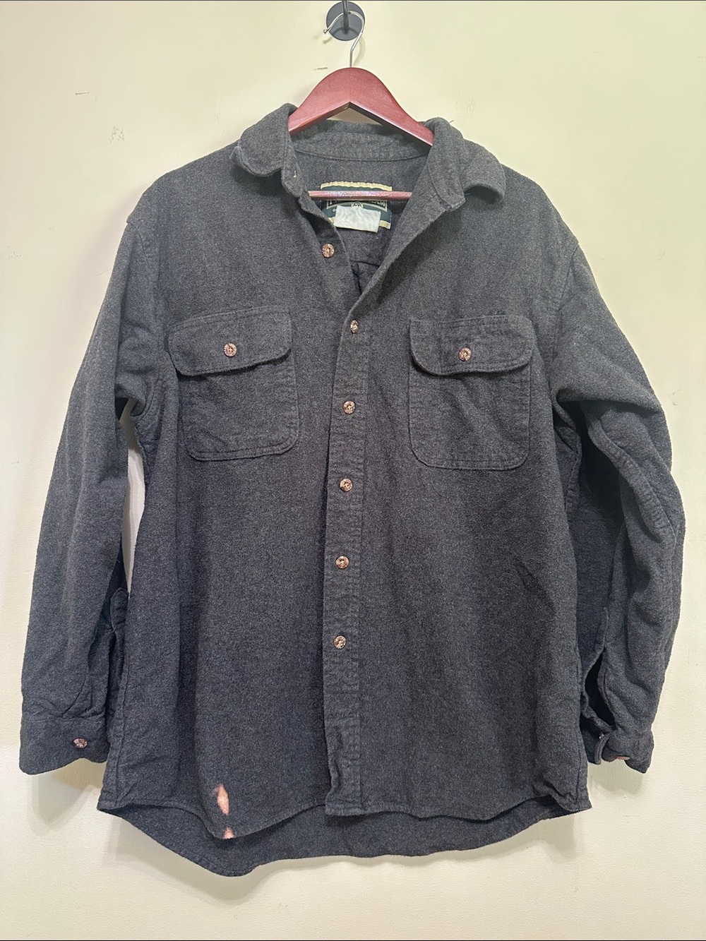 Field & Stream Dark Gray Button-Up Shirt Jacket
